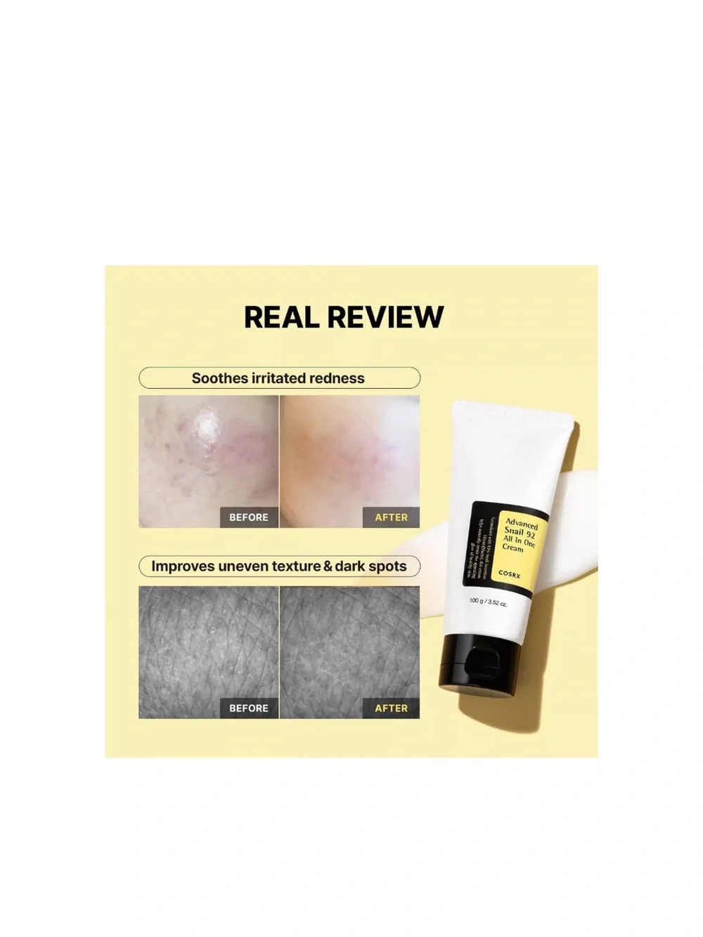 COSRX Advanced Snail 92 All In One Cream (3.52 oz /100 g)